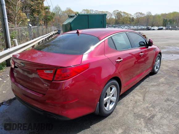 2015 Kia Optima LX with VIN 5XXGM4A79FG360266, listed as a IAAI auction lot 41925289 with 198,468 mi miles and . Bid and sale history available at DreamBid. Image 4.