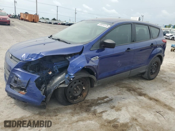 2015 Ford Escape S with VIN 1FMCU0F75FUA25107, listed as a Copart auction lot 53924175 with 201,637 mi miles and Clean Title. Bid and sale history available at carsss.com. Image 1.