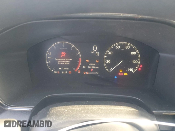 2025 Honda CR-V EX with VIN 2HKRS4H40SH427099, listed as a Copart auction lot 47700855 with 1,644 mi miles and Salvage Title. Bid and sale history available at DreamBid. Image 9.