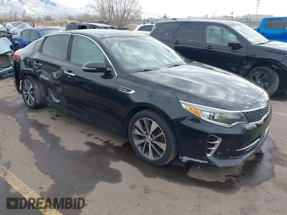 2016 Kia Optima SX Turbo with VIN 5XXGW4L2XGG052746, listed as a IAAI auction lot 41306792 with 69,571 mi miles and . Bid and sale history available at carsss.com. Image 1.