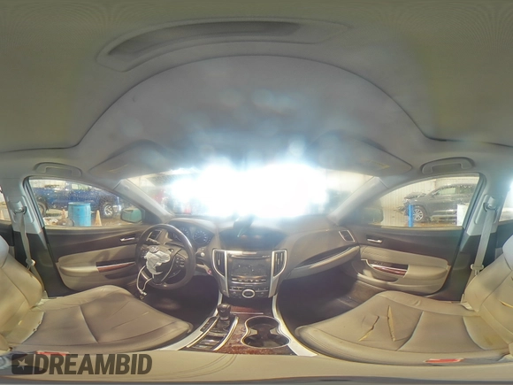 2015 Acura TLX Technology with VIN 19UUB1F59FA003035, listed as a Copart auction lot 55828825 with 120,926 mi miles and Salvage title. Bid and sale history available at DreamBid. Image 14.
