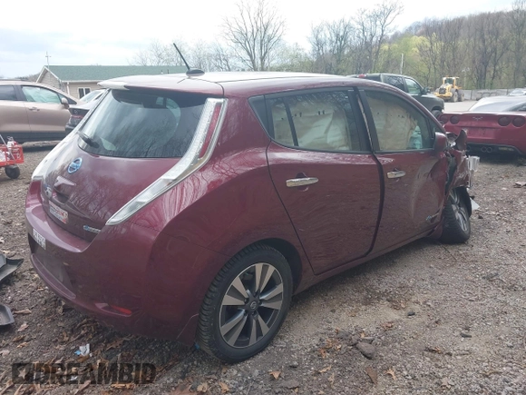 2017 Nissan LEAF SV with VIN 1N4BZ0CP9HC302538, listed as a IAAI auction lot 42079633 with 38,147 mi miles and . Bid and sale history available at DreamBid. Image 4.