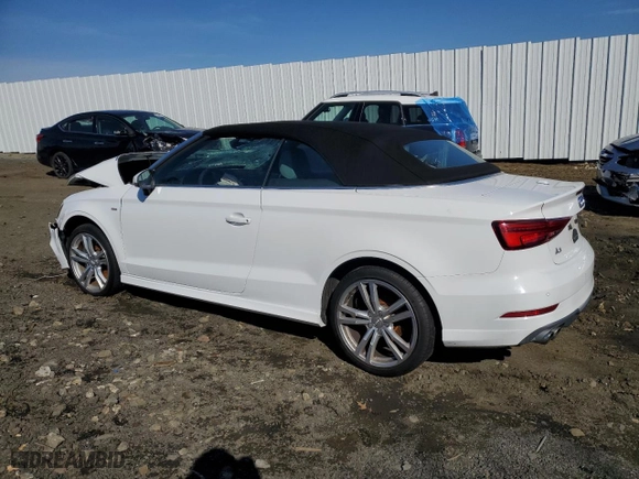 2018 Audi A3 Cabriolet Premium Plus with VIN WAU5ULFF7J1026062, listed as a Copart auction lot 45890495 with 38,509 mi miles and Salvage Title. Bid and sale history available at carsss.com. Image 2.