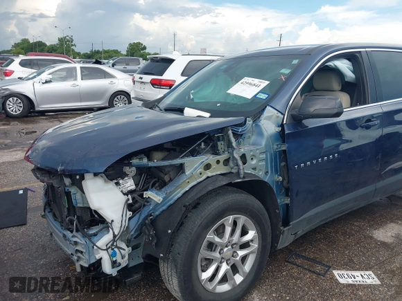 2023 Chevrolet Traverse LS with VIN 1GNERFKW5PJ115835, listed as a IAAI auction lot 42596841 with 32,937 mi miles and . Bid and sale history available at DreamBid. Image 6.