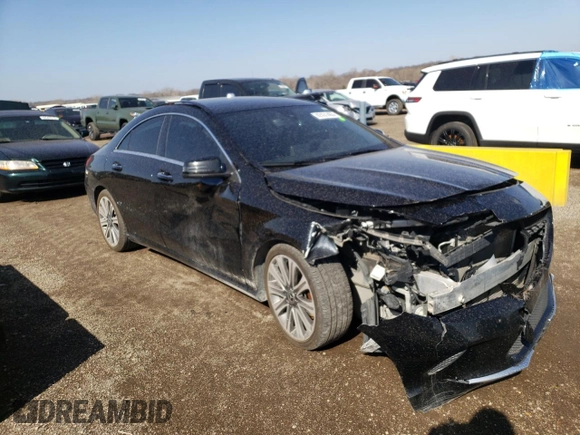 2018 Mercedes-Benz CLA with VIN WDDSJ4GB6JN600519, listed as a Copart auction lot 42431463 with 53,068 mi miles. Bid and sale history available at carsss.com. Image 4.