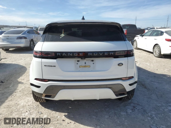 2021 Land Rover Range Rover Evoque R-Dynamic S with VIN SALZT2FX6MH139693, listed as a Copart auction lot 82414014 with 30,801 mi miles and Salvage Title. Bid and sale history available at carsss.com. Image 6.