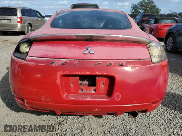 2007 Mitsubishi Eclipse GS with VIN 4A3AK24F07E063568, listed as a Copart auction lot 80790034 with 0 mi miles and Non Repairable. Bid and sale history available at carsss.com. Image 6.