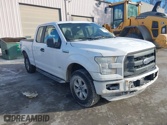 2017 Ford F-150 XL with VIN 1FTEX1EP1HKC49713, listed as a IAAI auction lot 41231172 with 250,679 mi miles. Bid and sale history available at carsss.com. Image 1.