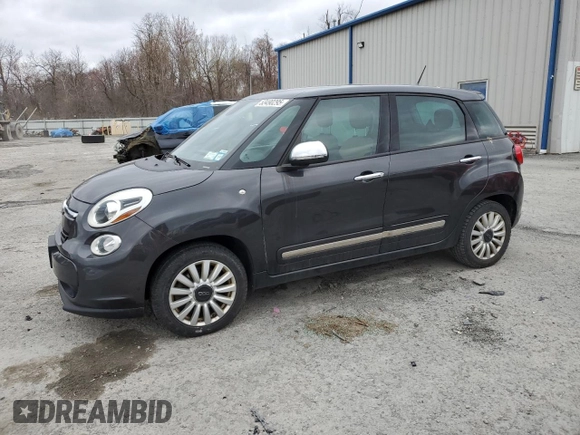 2015 FIAT 500L Lounge with VIN ZFBCFACH4FZ033464, listed as a Copart auction lot 53490295 with 169,288 mi miles and Salvage Title. Bid and sale history available at DreamBid. Image 1.
