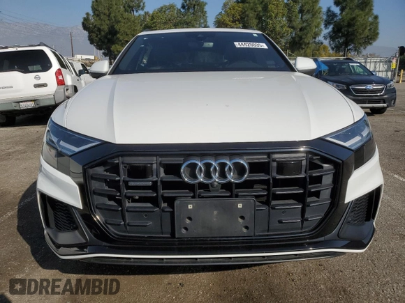 2019 Audi Q8 Premium Plus with VIN WA1EVAF1XKD041089, listed as a Copart auction lot 44420035 with 76,508 mi miles and Salvage Title. Bid and sale history available at carsss.com. Image 5.