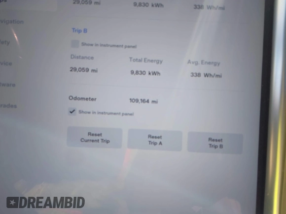 2014 Tesla Model S P85D with VIN 5YJSA1H20EFP63761, listed as a IAAI auction lot 41980472 with 109,164 mi miles and . Bid and sale history available at DreamBid. Image 15.