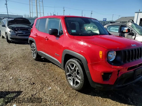 2020 Jeep Renegade Sport with VIN ZACNJAAB7LPL92690, listed as a Copart auction lot 48466875 with 12,026 mi miles and Salvage Title. Bid and sale history available at carsss.com. Image 14.