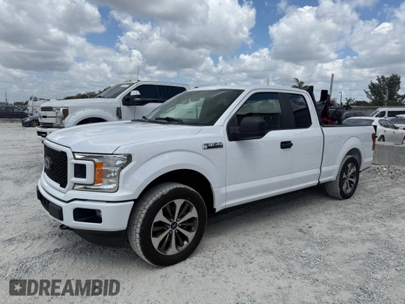 2019 Ford F-150 XL with VIN 1FTEX1EP6KKF02824, listed as a Copart auction lot 55856805 with 60,805 mi miles and Clean Title. Bid and sale history available at carsss.com. Image 2.