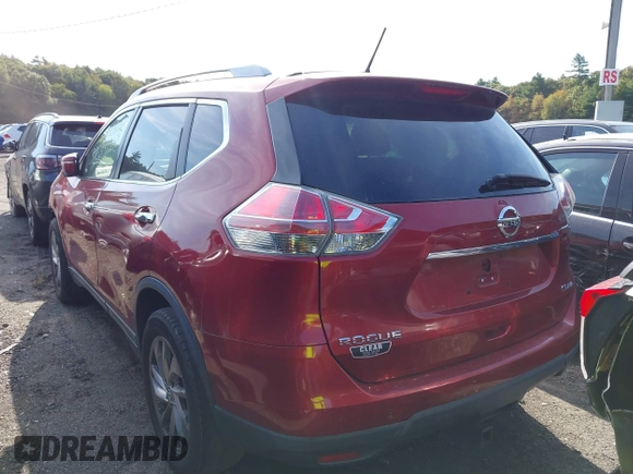 2015 Nissan Rogue SV with VIN 5N1AT2MV2FC772581, listed as a IAAI auction lot 40523006 with Not Provided miles. Bid and sale history available at carsss.com. Image 3.