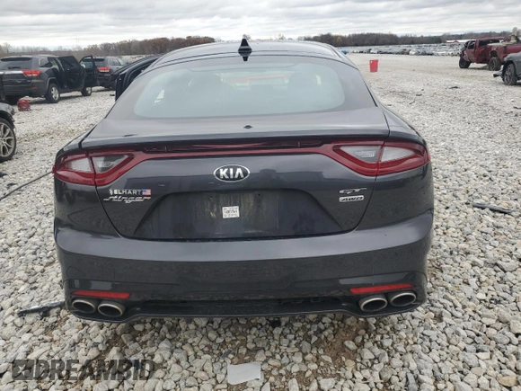 2019 Kia Stinger GT1 with VIN KNAE45LC0K6054506, listed as a Copart auction lot 79434114 with 29,497 mi miles and Non Repairable. Bid and sale history available at carsss.com. Image 6.