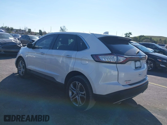 2016 Ford Edge Titanium with VIN 2FMPK3K92GBB83038, listed as a IAAI auction lot 41445967 with 90,125 mi miles. Bid and sale history available at carsss.com. Image 3.