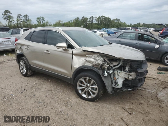 2015 Lincoln MKC with VIN 5LMCJ1A95FUJ42853, listed as a Copart auction lot 50466055 with 39,908 mi miles and Salvage Title. Bid and sale history available at DreamBid. Image 4.