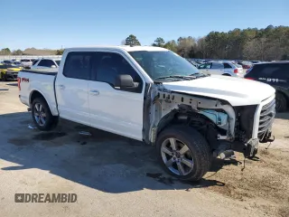 2017 Ford F-150 XL with VIN 1FTEW1EF3HFB62821, listed as a Copart auction lot 49506135 with 126,176 mi miles and Salvage Title. Bid and sale history available at carsss.com. Image 4.