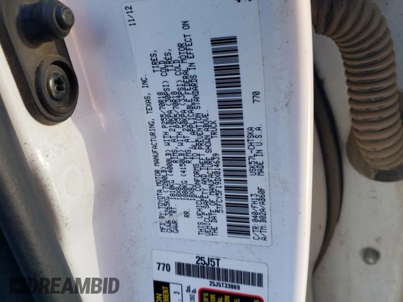 2013 Toyota Tundra 4WD Truck with VIN 5TFCY5F19DX014639, listed as a Copart auction lot 72172504 with 90,614 mi miles and Salvage Title. Bid and sale history available at carsss.com. Image 12.