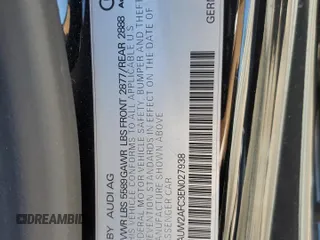 2014 Audi S7 Prestige with VIN WAUW2AFC3EN027938, listed as a Copart auction lot 49755834 with 107,128 mi miles and Salvage Title. Bid and sale history available at carsss.com. Image 12.