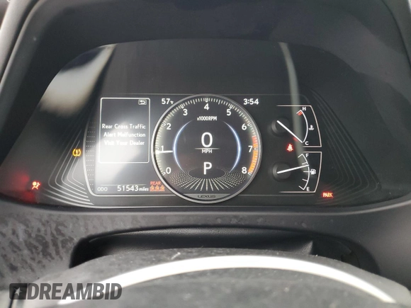 2021 Lexus UX 200 with VIN JTHX3JBHXM2040304, listed as a Copart auction lot 49006725 with 51,543 mi miles and Salvage title. Bid and sale history available at DreamBid. Image 9.