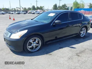 2008 Infiniti G35 Sport with VIN JNKBV61EX8M217422, listed as a IAAI auction lot 41989148 with 141,575 mi miles. Bid and sale history available at carsss.com. Image 2.