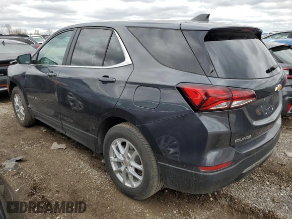 2023 Chevrolet Equinox LT with VIN 3GNAXUEG8PS197992, listed as a Copart auction lot 53134655 with 27,482 mi miles and Non Repairable. Bid and sale history available at DreamBid. Image 2.