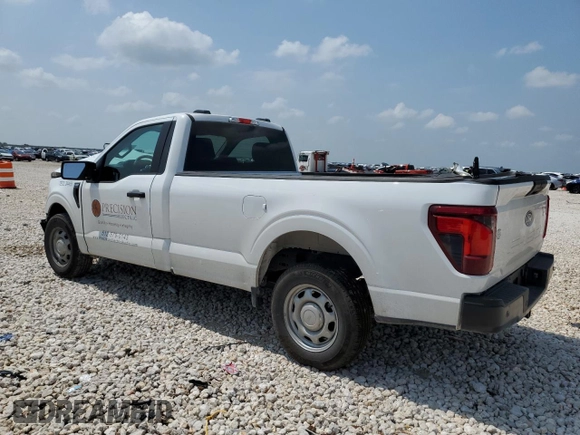 2024 Ford F-150 XL z VIN 1FTMF1KP2RKE56518, wystawiony jako Copart lot #53966135 z przebiegiem 6 192 mil mil oraz Szkoda całkowita • Salvage title. Historia ofert i sprzedaży dostępna na DreamBid. Obrazek 2.