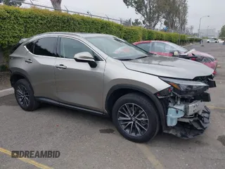 2025 Lexus NX with VIN 2T2GGCEZ8SC060289, listed as a IAAI auction lot 41869715 with 13,767 mi miles. Bid and sale history available at carsss.com. Image 1.