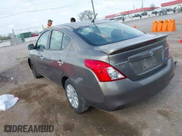 2014 Nissan Versa S Plus with VIN 3N1CN7APXEL850427, listed as a IAAI auction lot 41941915 with 65,155 mi miles. Bid and sale history available at carsss.com. Image 3.