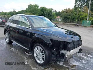 2018 Audi Q5 Premium Plus z VIN WA1BNAFY1J2121102, wystawiony jako IAAI lot #42310941 z przebiegiem 58 485 mil mil oraz . Historia ofert i sprzedaży dostępna na DreamBid. Obrazek 1.