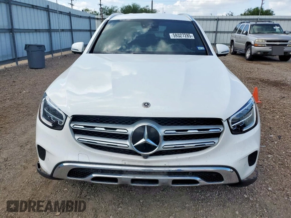 2022 Mercedes-Benz GLC 300 with VIN W1N0G8DB0NG093759, listed as a Copart auction lot 59327285 with 52,095 mi miles and Salvage title. Bid and sale history available at DreamBid. Image 5.