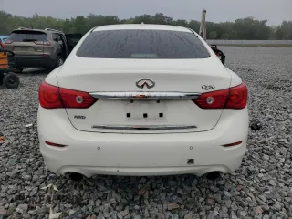 2015 Infiniti Q50 Premium with VIN JN1BV7AR0FM410138, listed as a Copart auction lot 50978665 with 143,433 mi miles and Non Repairable. Bid and sale history available at carsss.com. Image 6.