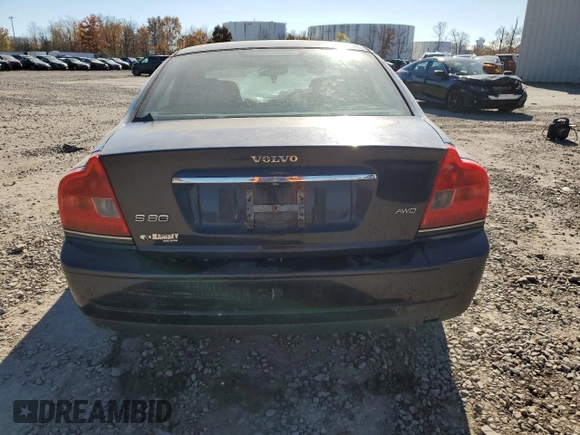 2005 Volvo S80 with VIN YV1TH592651404777, listed as a Copart auction lot 76983124 with 0 mi miles and Salvage Title. Bid and sale history available at carsss.com. Image 6.
