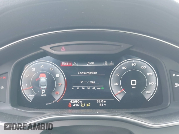 2019 Audi A6 Premium Plus z VIN WAUL2AF26KN083698, wystawiony jako IAAI lot #41939521 z przebiegiem 62 690 mil mil oraz . Historia ofert i sprzedaży dostępna na DreamBid. Obrazek 7.
