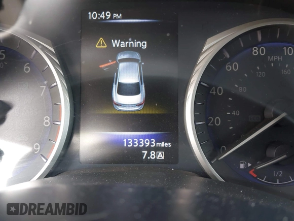 2014 Infiniti Q50 Premium with VIN JN1BV7AP2EM679481, listed as a IAAI auction lot 41836371 with 133,393 mi miles. Bid and sale history available at carsss.com. Image 14.