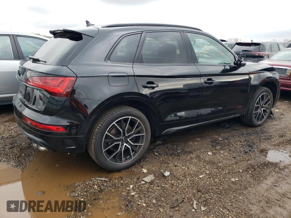 2023 Audi SQ5 Premium Plus with VIN WA1B4AFY4P2041630, listed as a Copart auction lot 46045514 with 6,604 mi miles and Salvage Title. Bid and sale history available at DreamBid. Image 3.