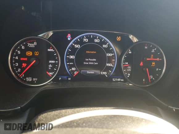 2022 Chevrolet Blazer RS z VIN 3GNKBKRSXNS231658, wystawiony jako Copart lot #41759075 z przebiegiem 52 149 mil mil oraz Szkoda całkowita • Salvage title. Historia ofert i sprzedaży dostępna na DreamBid. Obrazek 9.
