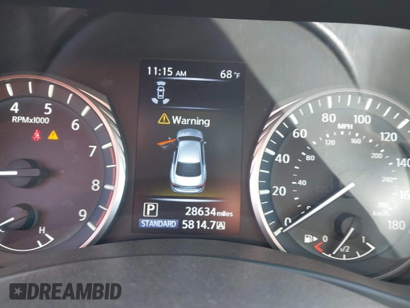 2021 Infiniti Q50 Luxe z VIN JN1EV7BP3MM701871, wystawiony jako IAAI lot #41383333 z przebiegiem 28 634 mil mil oraz . Historia ofert i sprzedaży dostępna na DreamBid. Obrazek 7.