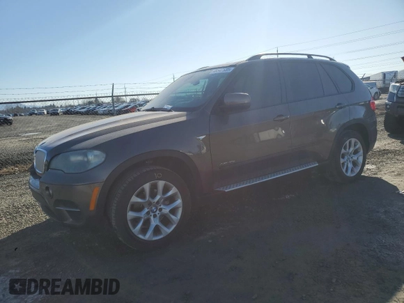 2011 BMW X5 35i with VIN 5UXZV4C57BL400693, listed as a Copart auction lot 46547685 with 127,266 mi miles and Salvage Title. Bid and sale history available at carsss.com. Image 1.