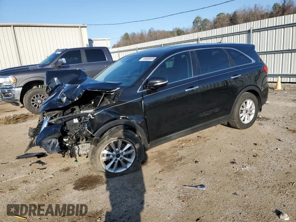 2019 Kia Sorento L with VIN 5XYPG4A33KG580626, listed as a Copart auction lot 44008935 with 95,071 mi miles and Salvage Title. Bid and sale history available at carsss.com. Image 1.