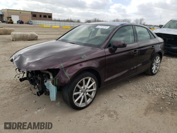 2015 Audi A3 1.8T Premium with VIN WAUACGFF7F1011416, listed as a Copart auction lot 47141613 with 117,516 mi miles. Bid and sale history available at carsss.com. Image 1.