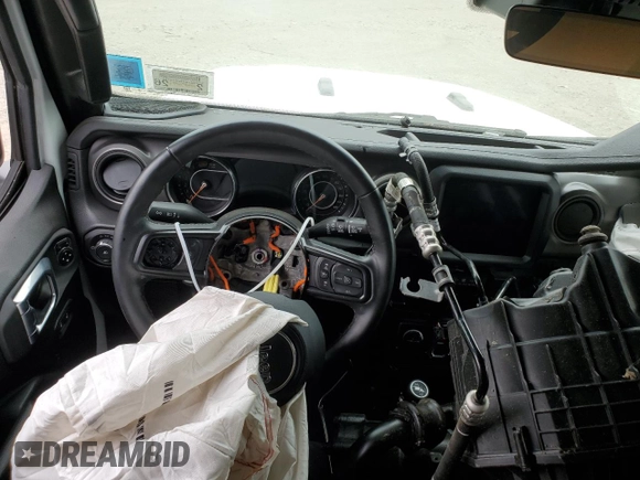 2022 Jeep Wrangler Unlimited Willys with VIN 1C4HJXDN4NW122752, listed as a Copart auction lot 58644854 with Not Provided miles and Salvage Title. Bid and sale history available at DreamBid. Image 8.
