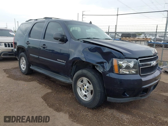 2008 Chevrolet Tahoe LS with VIN 1GNFC13C78R132796, listed as a IAAI auction lot 42486971 with 205,225 mi miles and . Bid and sale history available at DreamBid. Image 1.