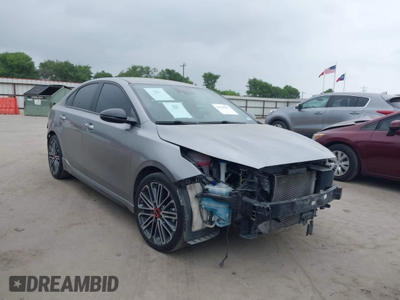 2023 Kia Forte GT with VIN 3KPF44AC3PE578139, listed as a IAAI auction lot 41935427 with 36,037 mi miles and . Bid and sale history available at carsss.com. Image 1.