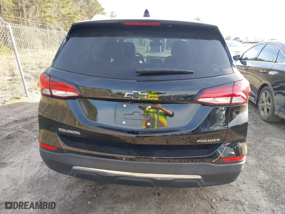 2022 Chevrolet Equinox Premier with VIN 2GNAXNEV8N6155449, listed as a IAAI auction lot 41589294 with 46,482 mi miles. Bid and sale history available at carsss.com. Image 17.
