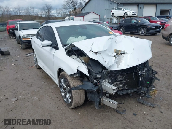2015 Chrysler 200 S with VIN 1C3CCCBB9FN754311, listed as a IAAI auction lot 41920993 with 104,944 mi miles. Bid and sale history available at carsss.com. Image 1.