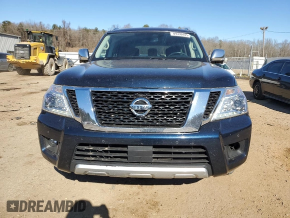 2018 Nissan Armada Platinum with VIN JN8AY2ND9JX001648, listed as a Copart auction lot 89330445 with 127,304 mi miles and Salvage Title. Bid and sale history available at carsss.com. Image 5.