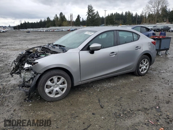 2015 Mazda 3 i Sport with VIN 3MZBM1U72FM200424, listed as a Copart auction lot 51082365 with 76,450 mi miles and Salvage Title. Bid and sale history available at DreamBid. Image 1.