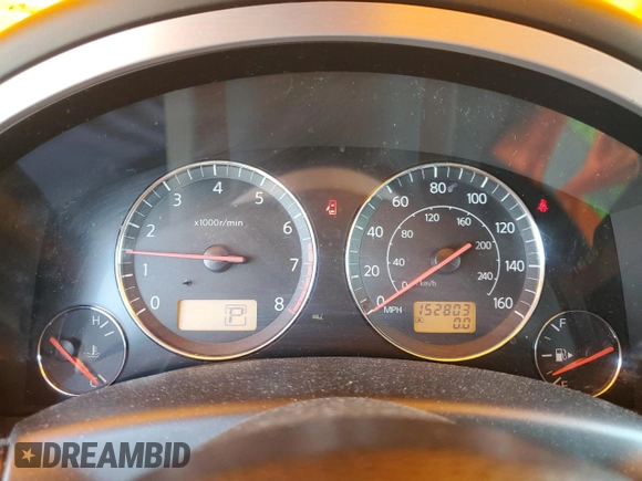2005 Infiniti FX with VIN JNRAS08W45X210106, listed as a Copart auction lot 60341175 with 152,803 mi miles and Clean title. Bid and sale history available at DreamBid. Image 9.